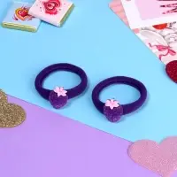 Резинки для волос &laquo;Маленькая радость&raquo;, набор 2 шт., клубничка, 3.5 см, фиолетовые