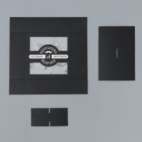 Коробка для конфет, кондитерская упаковка, 4 ячейки, &laquo;Настоящему мужчине&raquo;, 10.5 х 10.5 х 3.5 см