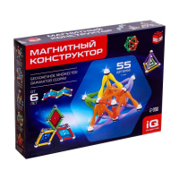 Конструктор магнитный &laquo;Необычные фигуры&raquo;, 55 деталей