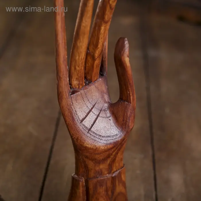 Подставка под кольца дерево "Кисть" 6х6х20 см