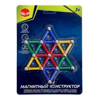 Конструктор магнитный &laquo;Звезда&raquo;, 37 деталей
