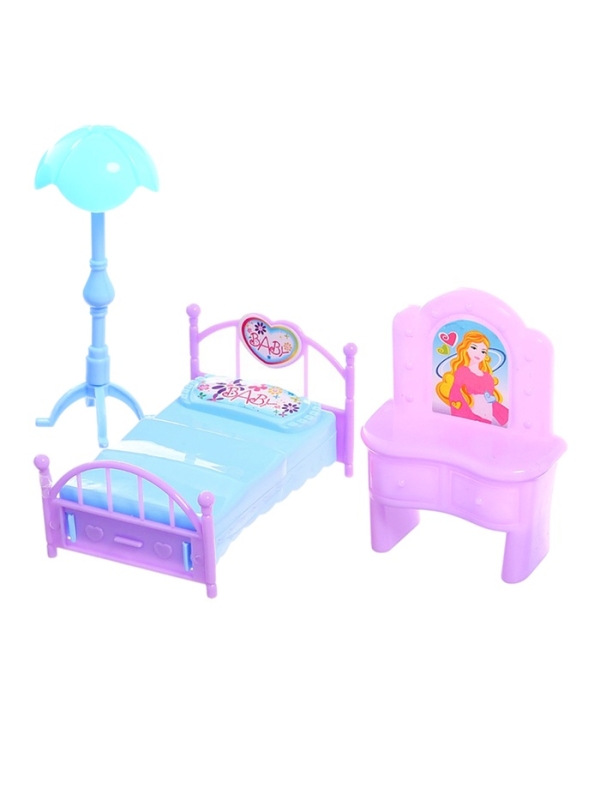 Кукольный дом &laquo;Тёмный домик&raquo;, 2 куклы, мебель, аксессуары