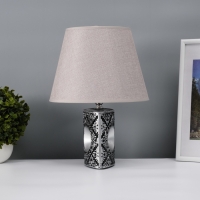 Настольная лампа с абажуром RISALUX &laquo;Данзе&raquo;, Е27, 40 Вт, 25&times;25&times;35 см