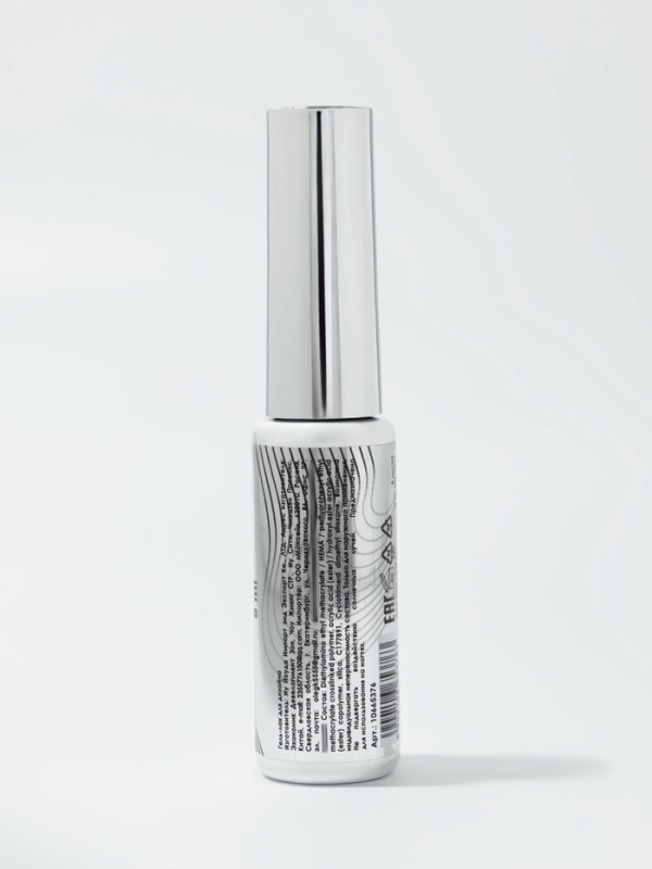 Гель для дизайна LED/UV 8мл серебр накл QF