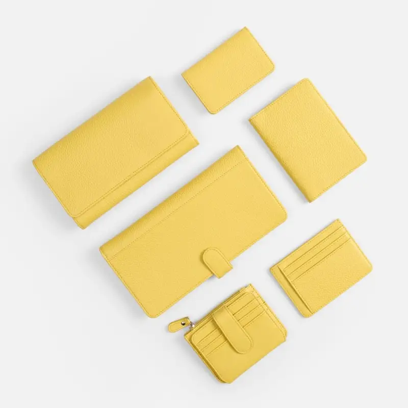 Картхолдер на молнии Unison, желтый