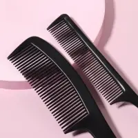Набор расчёсок, 2 предмета, чёрный