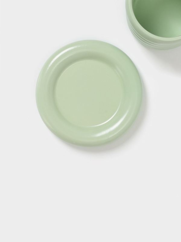 Чайная пара Доляна &laquo;Зефир&raquo;, 350 мл, керамика, зелёная