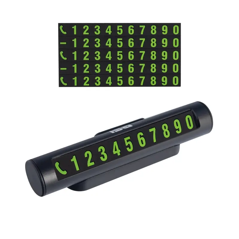 Парковочная автовизитка VHM-P1 ISA черная (146шт/кор)