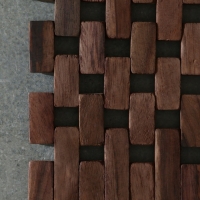 Коврик из тикового дерева, 40х30х0,7 см