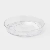 Поддон для цветочных горшков, d=10 см, пластиковый, прозрачный