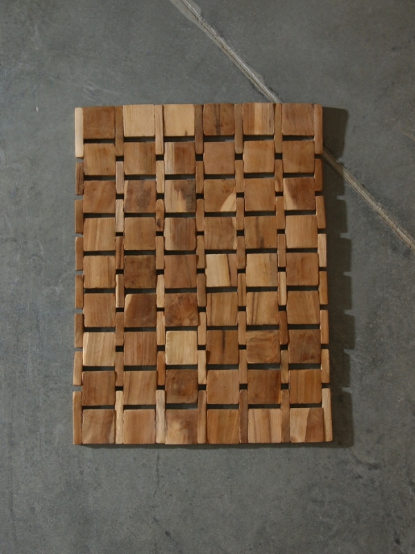 Коврик из тикового дерева, 40х30х0,7 см