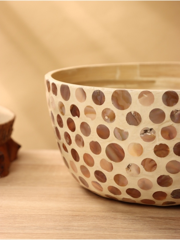 Салатник 25,5х25,5х12 см, бамбук