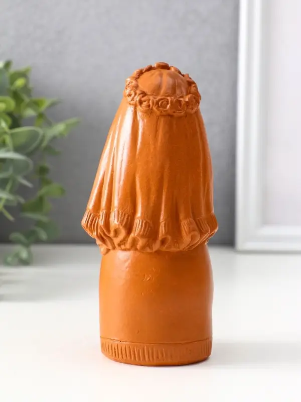 Фигура &laquo;Берегиня невеста&raquo;, 14&times;6.5&times;7 см, красная глина