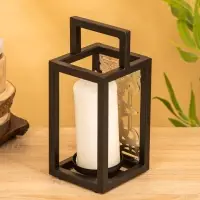 Подсвечник фонарь "Геральдика" 11х11х24,5 см, d 7,5 см, алюминий, железо