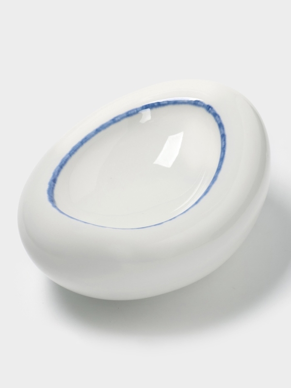 Блюдо овальное "Blue Lagoon" Magistro 20х14,8х8,5см, цвет белый, синий