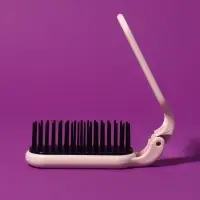 Расчёска массажная, складная, с зеркалом, 3 &times; 10 см, цвет МИКС