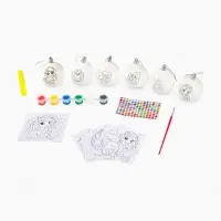 Набор для творчества &laquo;Елочные шары под раскраску &raquo;Новогодний сюрприз&laquo;, набор 6 шт. + краски