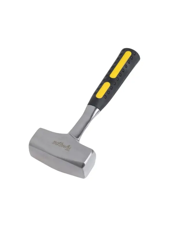 Кувалда ТУНДРА, цельнокованая, квадратный боек, двухкомпонентная рукоятка, 2 кг