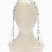 Украшение для волос "Хрусталь", цвет белый в серебре