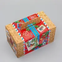 Коробка Новогодняя подарочная "Почта" 27 х 14,5 х 16 см