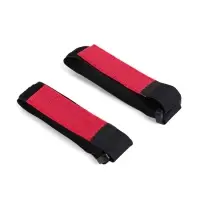 Зажим-липучка для лыж узкий, черный/малиновый