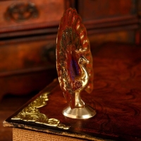 Сувенир "Павлин" латунь 9,5х4,5х9,5 см