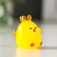 Сувенир полистоун флюоресцентный "Цыплята" набор 4 шт 2,5х3,2 см