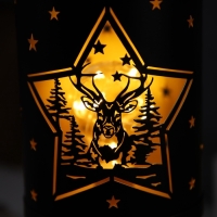 Фигура световая "Лесная сказка", 12.3x27.5см, 1LED. АААх3 (не в компл.), свечение тёплое белое