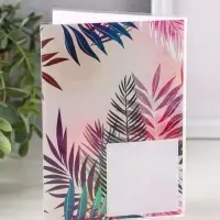 Фотоальбом 36 фото 10X15см, "Пальмовые листья", ПП карм.,мягкая обложка