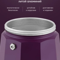 Гейзерная кофеварка для индукционной плиты ECO collection