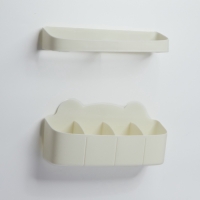 Подставка для зонтов, пластик, 23,5&times;7,5&times;11 см, 6,5&times;23,5&times;4 см, белая