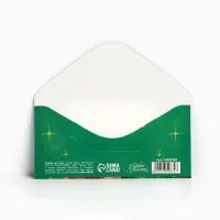 Конверт для денег &laquo;Змея 2025&raquo;, зелёный, 16.5 х 8 см