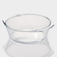 Кастрюля с крышкой из жаропрочного стекла для запекания Доляна &laquo;Фуэго&raquo;, 650 мл, 18&times;16&times;5 см