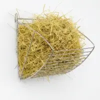 Кормушка для сена металлическая, 17 х 14 х 16 см, серебристая