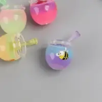 Подвеска для творчества акрил "Бочонок с мёдом" светится в темноте МИКС 3,2х2,2х2,2 см