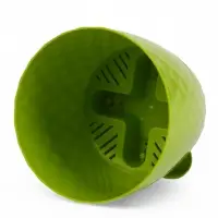 Кашпо с прикорневым поливом "Румба" 1 л, D13,5 см, h-12 см, цвет киви