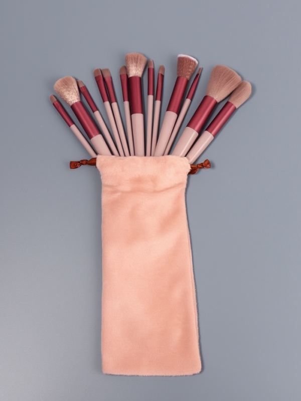 Кисти для макияжа, набор - 13 шт, 10 - 22 (&plusmn;1) см, цвет сиреневый