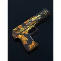 Набор сувенирное оружие &laquo;Золото&raquo;, автомат, пистолет, керамбит, 3 шт