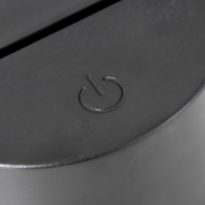 Светильник сенсорный "Гимнастка" LED 7 цветов USB/от батареек черный