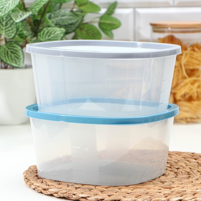 Контейнер для продуктов с мерной шкалой &laquo;BioFresh&raquo;, 2,65 л, прозрачный, крышка микс