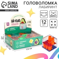 Головоломка лабиринт с шариком &laquo;Ай-кью повысин&raquo;, МИКС, в шоубоксе