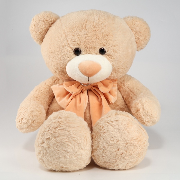 Мягкая игрушка &laquo;Медведь&raquo;, с бантом, 80 см, цвет бежевый
