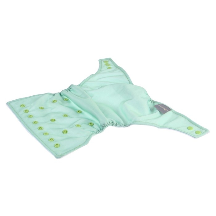 Многоразовый подгузник, 3-15 кг, флис, цвет светло зеленый, Крошка Я