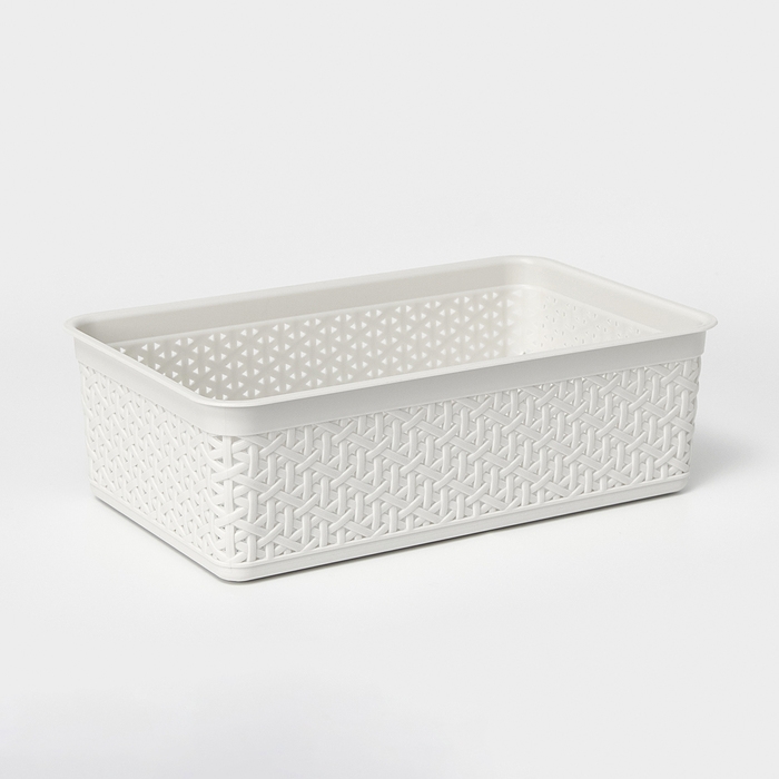 Корзинка универсальная Wenge, 2,25 л, 25,7&times;15,8&times;8 см, цвет светло-серый