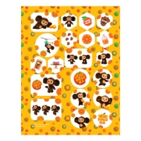 Наклейки &laquo;Чебурашка. Апельсиновый переполох&raquo;, 150 наклеек