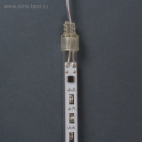 Гирлянда &laquo;Сосулька&raquo; тающая 0.3 м, IP44, прозрачная нить, 18 LED, свечение белое, переливы, 220 В