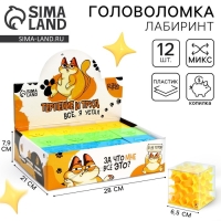 Головоломка лабиринт с шариком &laquo;Терпение и труд&raquo;, МИКС, в шоубоксе