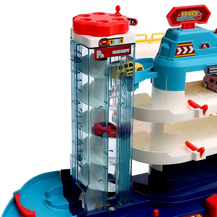 Парковка &laquo;Городская&raquo;, с лифтом, 3 уровня, 4 машинки, световые и звуковые эффекты