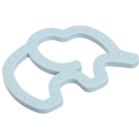 Прорезыватель силиконовый &laquo;Слоник&raquo;, цвет синий, Mum&Baby
