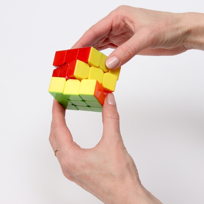Кубик Рубика, игрушка механическая &laquo;Собери цвет&raquo; 5,5см , в шоубоксе